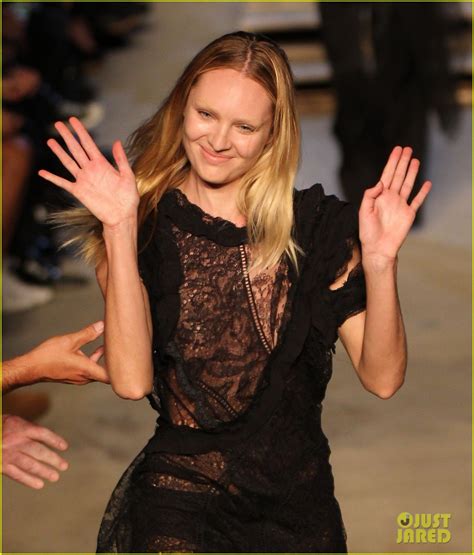 Model Candice Swanepoel falls on N.Y. runway 